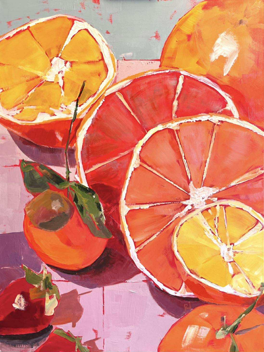 Giant Citrus Fruits - 30x40 canvas