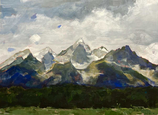 The Tetons - 24x18 canvas